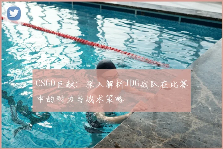 CSGO巨献：深入解析JDG战队在比赛中的耐力与战术策略